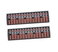 SUPVOX 2 pièces Boulier Éducatif Traditionnel Rangées Perles pour Garçon Fille Accessoire de Calcul et Portable Outil Dapprentissage Arithmétique pour Garçons et Filles Lot