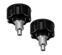 SUPVOX 2 pièces Bouton à Ressort Rotatif pour Équipement Fitness de Rechange pour Exercice et Banc de Musculation Fixation Filetage Poignée Noire et Facile à Installer