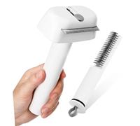 SUPVOX 2 pièces Brosse à Poils pour Animaux Démêlage et Élimination des Poils pour Chien et Chat Brosse Démêlante Multifonction avec Peigne Anti-nœuds Légère et Confortable pour