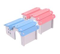 SUPVOX 2 Pièces Cachette pour Hamster Maison Refuge Colorée pour Petits Animaux Habitat Ludique et Confortable pour Hamsters Souris et Cochons