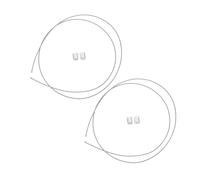 SUPVOX 2 Pièces Corde de Filetage pour Filet de Panier de Basket-Ball Câble Acier Plastifié Résistant pour Arceau Intérieur et Extérieur Installation Facile pour Garçon Fille et Adultes