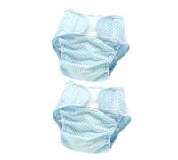 SUPVOX 2 Pièces Couvre-couches Garçon Fille Réutilisables Maille Élastique Respirante Protection Fraîcheur Nés Mois Couches Lavables pour Apprentissage Propreté