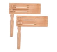 SUPVOX 2 pièces Crécelle en Bois Tournante : Instrument Traditionnel Mexicain pour Enfants - Jouet Bruyant pour Fêtes, Événements Sportifs et Anniversaires