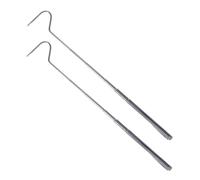 SUPVOX 2 pièces Crochet Télescopique Serpent Acier Inoxydable Outil de Capture et Portable pour Reptiles Crochet Plat et Extensible pour Attraper Toute Sécurité Lot