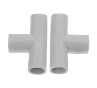 SUPVOX 2 Pièces de Raccord en T pour Parc Bébé Intérieur et Extérieur, Connecteurs en Acier pour Tuyaux de Clôture de Sécurité, Accessoires pour Aire de Jeux Garçon et Filles,