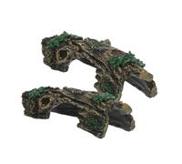 SUPVOX 2 Pièces Décoration en Bois Simulé Bois Flotté D'aquarium Bois Flotté pour Aquarium Peau De Serpent Maison Cachée De Tortue Cachette Créative Grotte des Reptiles Résine