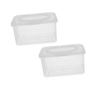 SUPVOX 2 pièces Distributeur Lingettes Étanche avec Couvercle Boîte de Rangement PP Lot pour Salle de Bain et Chambre Maintien de Humidité et Propreté des Lingettes