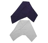SUPVOX 2 pièces Écharpe Allaitement Multifonction avec Boutons Poncho Femme Confortable pour Couvrir Extérieur Protection Sûre et Ajustable pour Nourrissage Voyage et