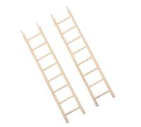 SUPVOX 2 Pièces Échelle à Oiseaux en Bois pour Cage Plateforme de Broyage, Suspendu Facile à Accrocher, Réduit L'ennui et L'anxiété des Perroquets et Perruches en Intérieur