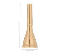 SUPVOX 2 Pièces Embouchure de d'harmonie embouchure de en métal Pratiquez porte-parole du klaxon Accessoire de corne de précision