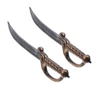 SUPVOX 2 Pièces Fausse Épée Pirate Noire en Plastique