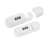 SUPVOX 2 Pièces Freezer Door Lock with Password Verrou Placard Child Safety Cabinet Door Abs White