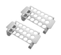 SUPVOX 2 pièces Grill Racks INOX pour Ailes de Poulet et Jalapenos Support BBQ Antidérapant pour Rôtir et Fumer Plein Air