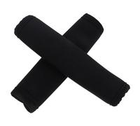 SUPVOX 2 Pièces Housse de Poignée de Poussette Noire Manchon Antidérapant avec Fermeture à Bande Auto-agrippante Protection Élégante et Facile à Nettoyer pour Poignée de