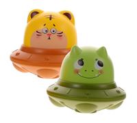SUPVOX 2 Pièces Jouets de Voiture d'OVNI de Soucoupe Volante pour garçons à Retirer Jouets pour Enfants des Enfants ménagers créatif pour Enfants Plastique