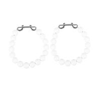 SUPVOX 2 Pièces Kit Accessoires Retenue Perles pour Mât de Drapeau Anneaux Poids Fixation pour Cordage Interne et Externe Compatible Écoles et Institutions