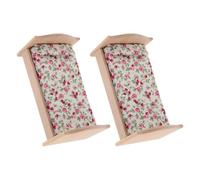 SUPVOX 2 Pièces Matelas et Oreiller de Lits Miniatures pour Maison de Poupée Accessoires de Chambre à Coucher pour Jeu Imitation et Décoration