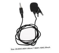 SUPVOX 2 pièces Micro-cravate à Clip Omnidirectionnel Microphone Condensateur pour Enregistrement et Conférence Lot de Compatible Smartphone et PC