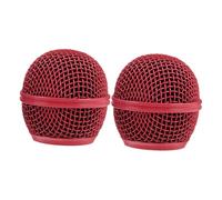 SUPVOX 2 pièces Microphone Rouge Remplaçable pour Microphones Filtre Bruit pour Studios Concerts et Ktv Accessoire Compatible et Facile à Installer