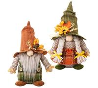SUPVOX 2 Pièces Mignon GNOME de Thanksgiving poupées Décor de la Accessoires de Dã©Coration Intã©Rieure Decoration Thanksgiving Action de grâces GNOME poupée GNOME des moissons