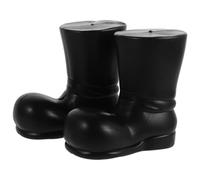 SUPVOX 2 Pièces Mini Bottes de père noël Chaussures de Clown Bottes Mini-Chaussures Chaussures d'elfe Plastique Black