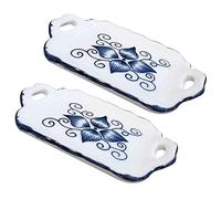 SUPVOX 2 pièces Mini Plateau à Thé Porcelaine pour Maison de Poupées Accessoires Décoratifs Réalistes pour Dinette Miniature