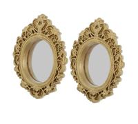 SUPVOX 2 Pièces Miroir Entraînement Betta Or Flottant Décoration Aquarium Plastique Jeu Ornement Décoratif