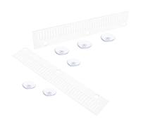 SUPVOX 2 Pièces Peigne de Déversoir Transparent pour Aquarium Séparateur de Poissons Anti-débordement avec Ventouse Isolation des Espèces Barrière Multifonction pour Aquariums Variés