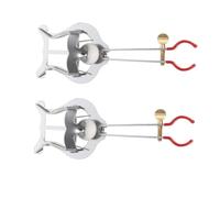 SUPVOX 2 pièces Pince pour Partition Trompette Métal Lyre Réglable pour Musique Fanfare Support Portable Résistant Au Vent et Aux Vibrations pour Performances Extérieur