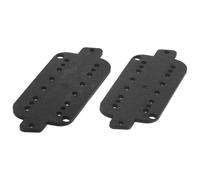 SUPVOX 2 Pièces Plaque de Base de Micro Guitare 6 Cordes, 50mm et 52 MM | Fibreboard Noir, Réduit les Erreurs D'installation, Réponse Sensible Améliorée, pour Pratique Quotidienne et Scène