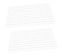 SUPVOX 2 Pièces Plaque de Filtre Aquarium Transparent Séparateur de Bassin et Maille Fine Anti-Sable pour Cloison de Réservoir Accessoire Pratique et Facile à Installer