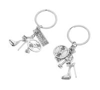 SUPVOX 2 pièces Porte Clés Forme Talon Haut pour Femme Décoration Originale Fitness Musculation Motivation Élégant