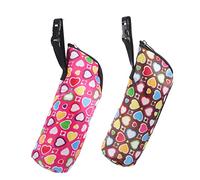SUPVOX 2 pièces pour Biberon Pochette Thermique Isolante avec et Poignée Pratique pour Poussette et Voyage Rose et Marron