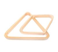 SUPVOX 2 Pièces Rack de Billard Massif Triangle et pour Billard Accessoires de Table pour Positionnement des Billes Portable et Compatible Snooker et Nineball
