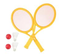 SUPVOX 2 pièces Raquettes Tennis et Badminton Extérieur pour Garçon Fille Grand Modèle Abs Sécurité sans Burrs Jeu Parent-garçon Fille Débutants Couleur Aléatoire Couleur Aléatoire