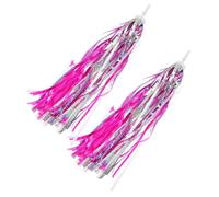 SUPVOX 2 pièces Rubans de Guidon pour Garçon Fille Accessoires Décoratifs pour et Scooter Banderoles Colorées et Brillantes Tassels Résistants Décoloration pour Personnaliser Garçon