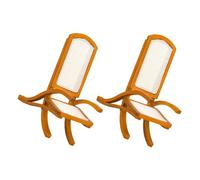 SUPVOX 2 Pièces Scale Vintage Style Mini Dining Chair for Dollhouse Living Christmas Craft Accessories