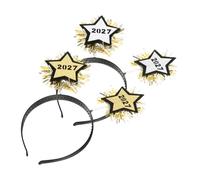 SUPVOX 2 Pièces Serrage-tête Festif 2027 à Étoiles Pailletées, Léger | Décorations Scintillantes, Ajustement, Accessoire Photo, pour Soirées du Nouvel An et Remise
