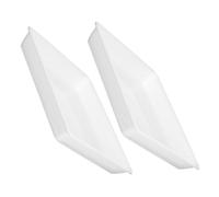 SUPVOX 2 Pièces Soucoupes Carrées Plastique Plateaux de Drainage pour Pots de Fleurs Supports de Jardin pour Bonsai Usage Intérieur Extérieur Couleur