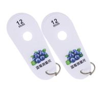 SUPVOX 2 Pièces Souverain De Mesure des Myrtilles Taille des Baies à L'étrier Jauge De Mesure De La Taille des Bleuets Outil De Mesure des Baies Étrier du Diamètre des Fruits Plastique