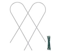 SUPVOX 2 Pièces Support de Plantes Grimpantes Treillis de Jardin Liens Verts Cadre de Soutien pour Fleurs Intérieur Extérieur