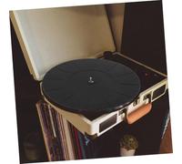 SUPVOX 2 pièces Tapis de Platine Silicone Antistatique Lot de Tapis de Protection pour Tourne Disque Antidérapant et Compatible avec Tous Supports Vinyles