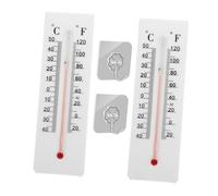 SUPVOX 2 Pièces Thermomètre Mural Décoratif Dissimulateur de Clés avec Crochet Boîtier de Rangement Sécurisé pour Clés Extérieures Cachette Secrète Pratique et Élégante