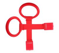 SUPVOX 2 Pièces Tirette pour Enfant Debout bariere de securité bébé Toys lit bébé Lits bébé Anneau Suspendu pour Berceau Anneau de poignée de lit d'enfant en âge Plastique Rouge