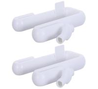 SUPVOX 2 Pièces Tube Blanc Trop-plein Récupérateur Plastique, D’eau de | Compatible Barils et Waterbutts, Installation Facile, Détourne L’eau vers L’extérieur, et Jardins