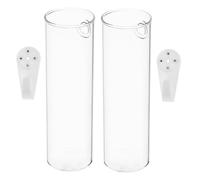SUPVOX 2 pièces Vase Mural Transparent Pot Fleur Suspendu Décoratif pour Intérieur Support Plante Murale Minimaliste pour Bouquets et Boutures