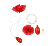 SUPVOX 2 Rose Branchue Délicate Jouets Éjacule De De Fleur Farces d'halloween pour Adultes Roses Fleur Farces pour Les Enfants Trucs De Farces Plastique Rouge