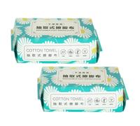 SUPVOX 2 Sachets de 70 Serviettes Jetables Épaisses Pieds, Lingettes Absorbantes et Résistantes, Usage Sec et Humide, pour Spa et Soins Personnels, Serviettes Pratiques et Polyvalentes