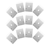 SUPVOX 20 Clips de Fixation pour Stores Enrouleurs, Supports Métalliques Supérieurs pour Rideaux Voilages et Stores Vénitiens, Kit 20 Pièces pour Installation Plafond, Matériel de