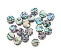 SUPVOX 20 PCS Ovale Abalone Shell Bijoux Accessoires Abalone Shell Perles pour DIY Collier Bracelet Pendentif Suspendu (8MM)